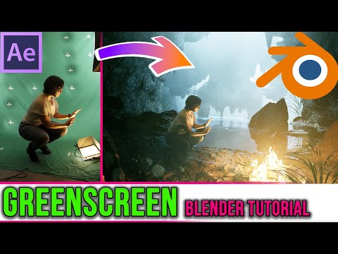 Видео: GreenScreen Aftereffects/Учебник Blender с движением камеры