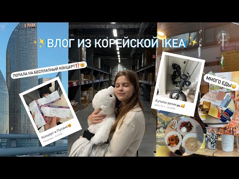 Видео: IKEA в Корее🇸🇪🇰🇷/ как я попала на бесплатный концерт в Пусане🤩/ будни в Корее| Korea vlog