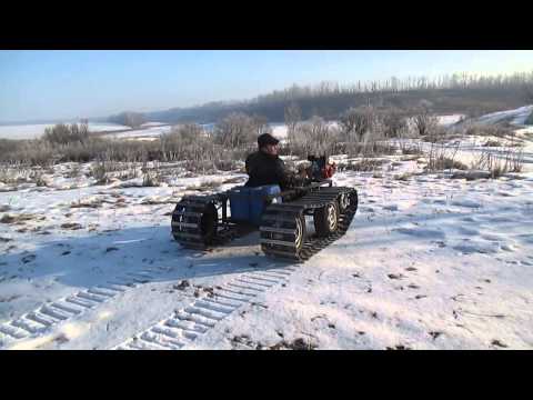 Видео: самодельный гусеничный вездеход г липецк