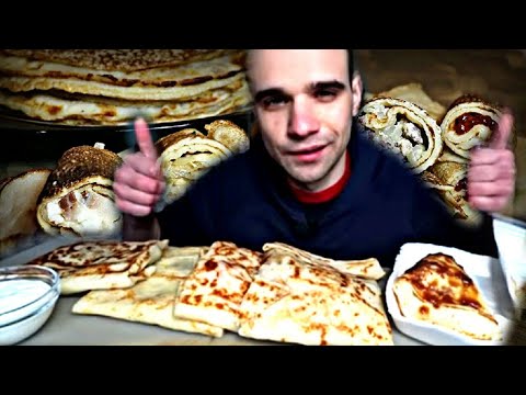 Видео: МУКБАНГ БЛИНЫ С РАЗНОЙ НАЧИНКОЙ / С МЯСОМ, КАРТОШКОЙ, СЛАДКИЕ / Mukbang EATING / ASMR / АСМР 먹방