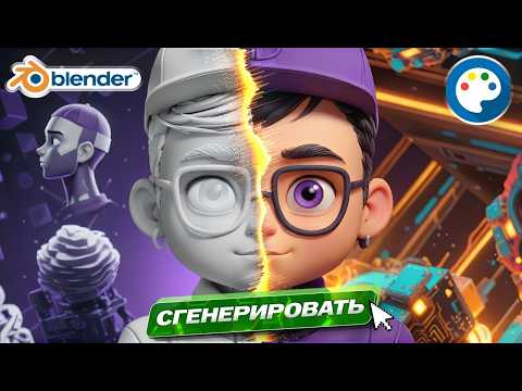 Видео: Нейросети теперь делают текстуры за нас: Blender и Stable Diffusion
