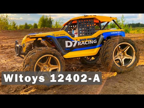 Видео: Обзор Wltoys 12402-A D7 в масштабе 1/12. Тест драйв и проверка на прочность радиоуправляемой модели.