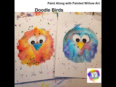 Видео: Художественная краска «Расписная ива» — Doodle Bird