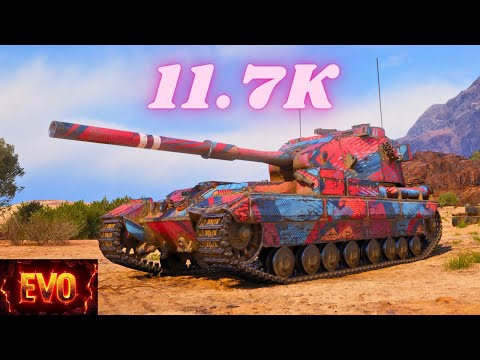 Видео: FV215b (183) 11,7 тыс. урона 7 фрагов и FV215b 183 10,5 тыс. урона World of Tanks ,WoT ,Игры повтор