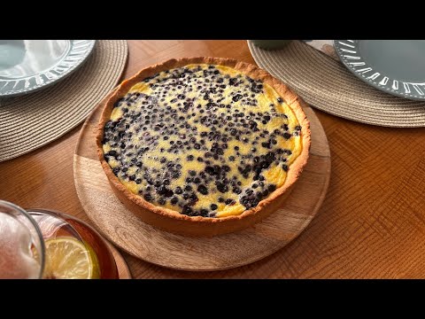 Видео: Пиріг з сметаною заливкою та чорницями