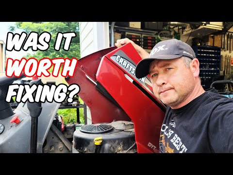 Видео: Устранение неисправностей газонного трактора Craftsman, который не заводится и постоянно хлопает