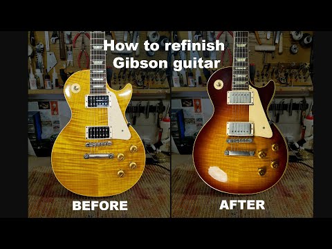 Видео: Как отполировать гитару Gibson. Нитролак для Gibson Les Paul Classic 1996 года.