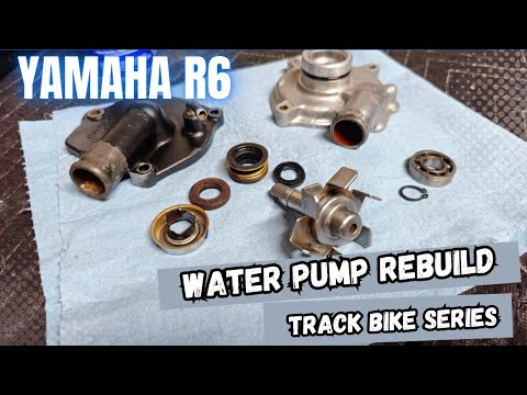 Видео: Yamaha R6 | Полная переборка водяного насоса | Серия трековых мотоциклов