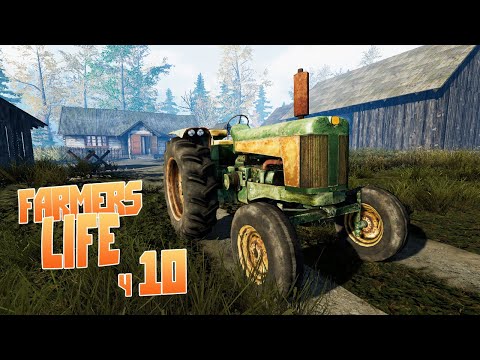 Видео: Теленок родился! Катаемся на тракторе - ч10 Farmer's Life