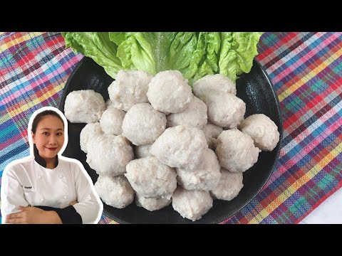 Видео: Рецепты тайских свиных фрикаделек • Лук Шин Му • Как приготовить тайские свиные шарики • ThaiChef...