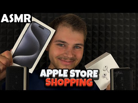Видео: АСМР - SHOPPING AT THE APPLE STORE ROLEPLAY (RUSSIAN) ASMR Tony Russian