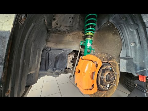 Видео: Toyota Alphard GGH20 — Установка регулируемых TEIN