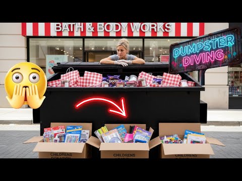 Видео: Эпические находки в мусорных контейнерах розничных магазинов. Ныряем в мусорные баки!