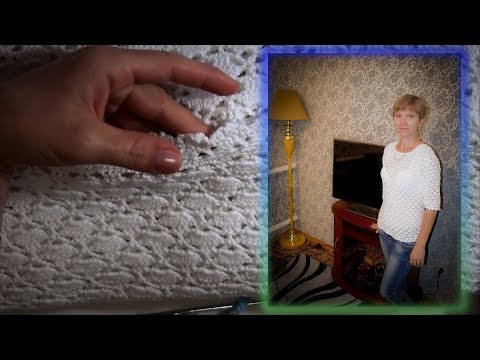 Видео: Белая ажурная блузка крючком.Часть 4.