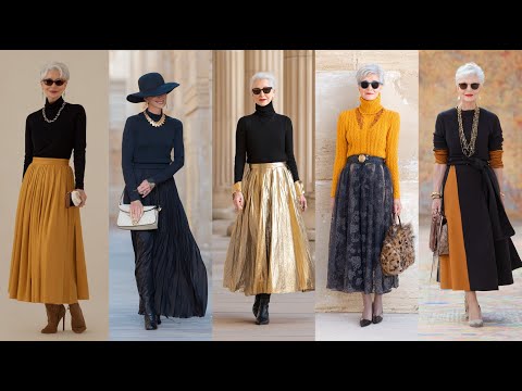 Видео: 50+ классических современных моделей юбок миди и макси осень 2025/26 | Идеальный выбор для женщин...