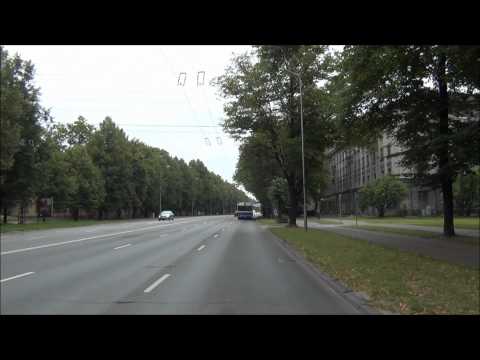 Видео: Троллейбус Рига, 16 Pļavnieki   Šmerlis   Pļavnieki  вид из кабины  , 2012g  5x