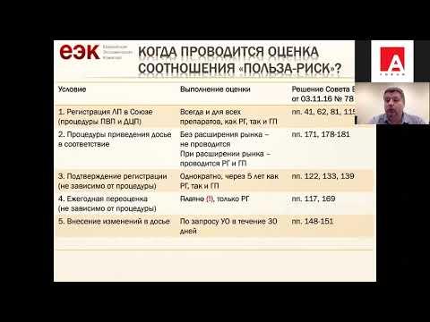 Видео: Особенности регистрации лекарственных препаратов в ЕАЭС