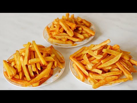 Видео: КАРТОФЕЛЬ ФРИ дома. Без фритюрницы. Три способа приготовления. Хрустящий снаружи и мягкий внутри