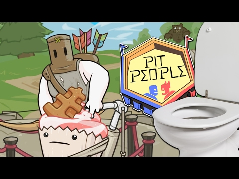 Видео: Унитазный бой и кексик // Pit People - #2