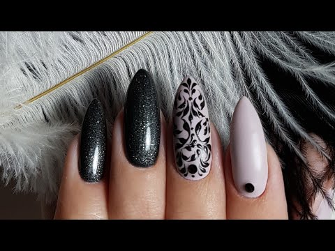 Видео: Опил из квадрата в миндаль./Лайфхак отцентровки ногтей./ Вензеля.