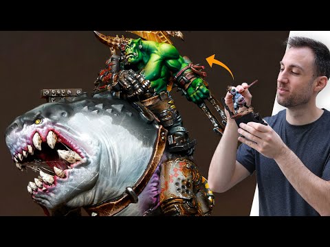 Видео: Еду ли я на GOLDEN DEMON? Рисую миниатюру WARHAMMER 40K | Расслабляющий диорама