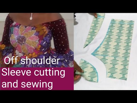 Видео: Как выкроить и сшить облегающий рукав с открытыми плечами, самый простой способ, шаг за шагом.