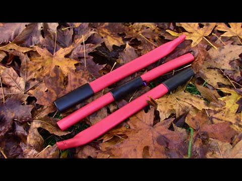 Видео: Изготовление разборного лука из ПВХ красного и черного цвета весом 38 фунтов — компактный, размер...