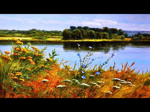 Видео: Полевые цветы и травы художника Алексея Аникина.