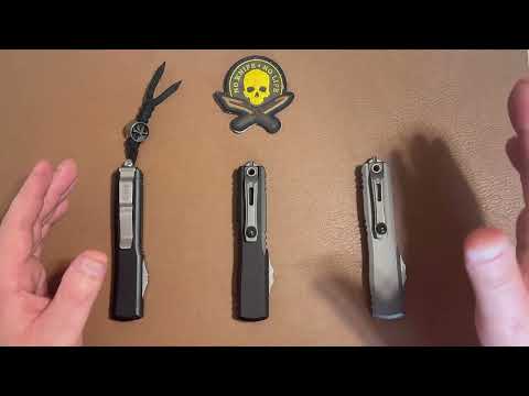 Видео: Ножі Microtech Ultratech. Історія фронталок, третє покоління Ultratech  і нарешті ZBP (без люфтів).