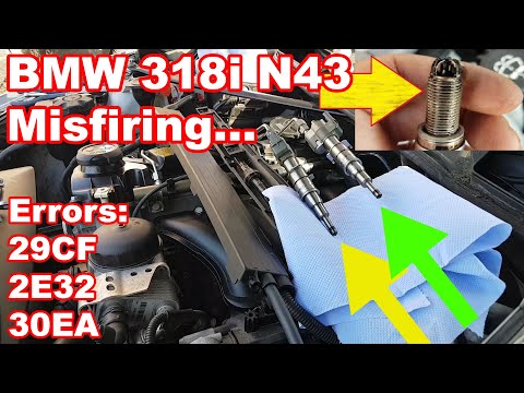 Видео: BMW 318i E90 пропуски зажигания в третьем цилиндре... Уже успели поменять запчасти... Диагностика...
