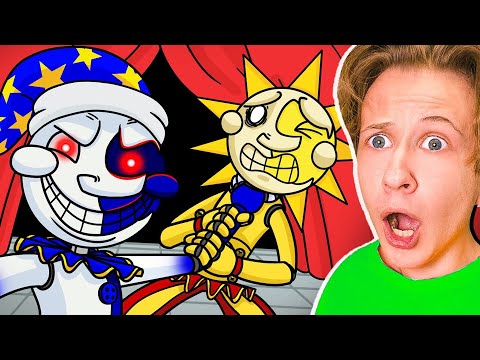 Видео: ЛУНА НАПАЛА на СОЛНЦЕ из ФНАФ 9 !