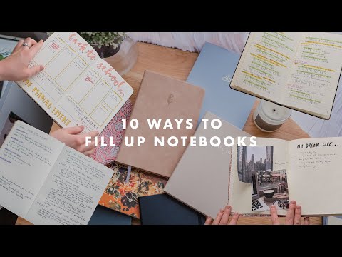 Видео: 10 креативных способов использовать пустые блокноты (+ приложение для цифрового дневника на 2021 ...