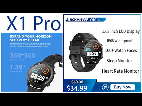 Видео: Blackview X1 Pro - обзор стильных часов не для приключений (моё мнение)
