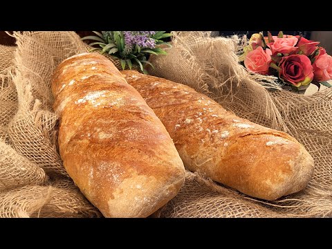 Видео: Не покупай хлеб! Приготовьте Деревенский Багет без замеса 🍞🥖 ЭТО ЛЕГКО!