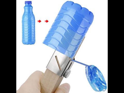 Видео: Резак для ленточной нарезки пластиковых бутылок, станок для ленточной нарезки