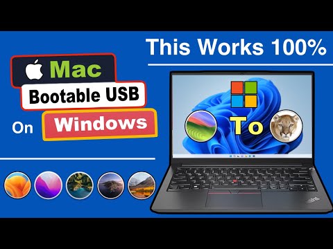 Видео: Как создать загрузочный USB-накопитель macOS на Windows | 100% рабочий вариант | Создайте загрузо...