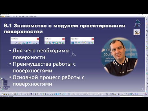 Видео: 6.1 Знакомство с модулем проектирования поверхностей в CATIA V5 #gsd #generative #shape #design