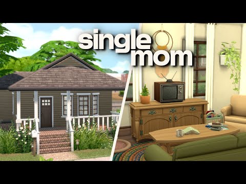 Видео: строительство уютного дома для матери-одиночки с низким доходом в The Sims 4 🍂