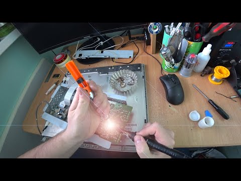 Видео: Ремонт  инвертора подсветки монитора LG L1942S // Repair backlight inverter of monitor LG L1942S