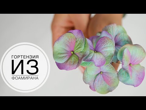 Видео: Ideal Hydrangea / Идеальная гортензия из фоамирана / DIY Tsvoric