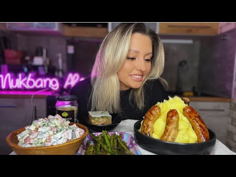 Видео: МУКБАНГ 🫶КУПАТЫ НА ГРИЛЕ🥩САЛАТ С ПОМИДОРАМИ 🍅И ОГУРЦАМИ🥒СПАРЖА