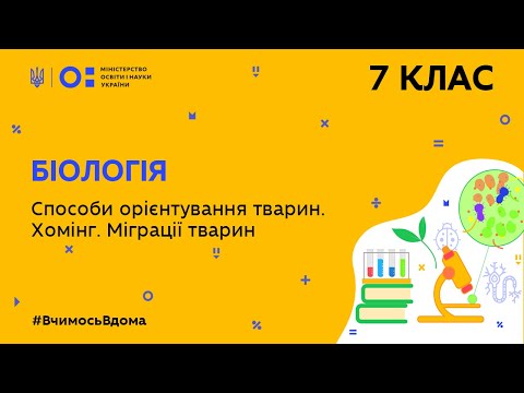 Видео: 7 клас. Біологія. Способи орієнтування тварин. Хомінг. Міграції тварин (Тиж.5:ЧТ)