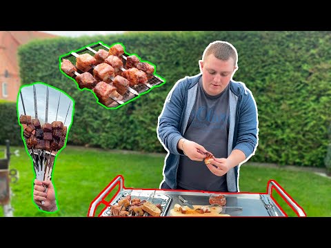 Видео: Сало на углях, очень вкусный Шашлычок.