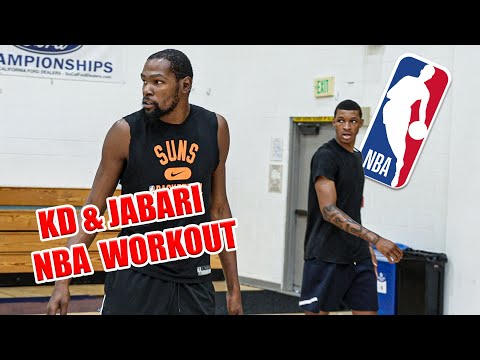 Видео: Тренировка Кевина Дюранта и Джабари Смита! Баланс и атака в конце.