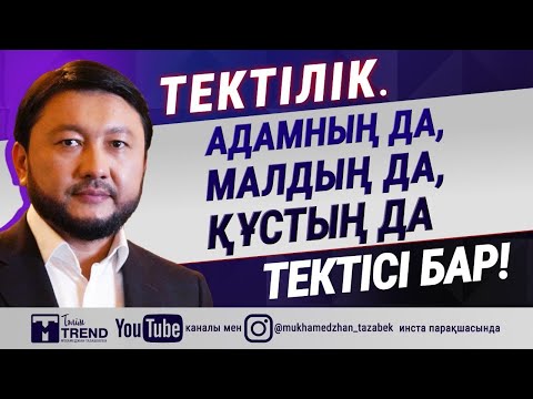 Видео: Тектілік. Адамның да, малдың да, құстың да тектісі бар!