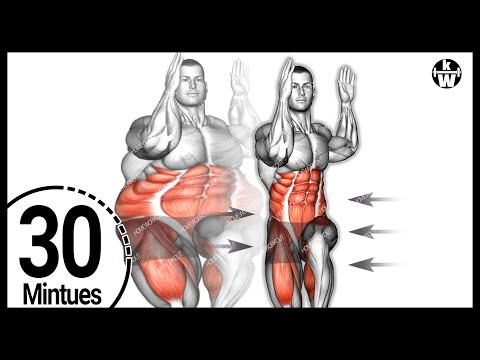 Видео: 30 минут! Устранение жира стоя ➜ Самый быстрый способ избавиться от жира.