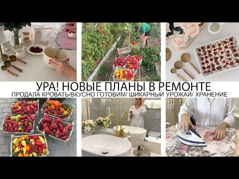 Видео: УРА!🤩НОВЫЙ ПРОЕКТ🏡ДАВНЯЯ МЕЧТА 🏡ПРОДАЛА КРОВАТЬ🤩ВКУСНО ГОТОВИМ🥘ШИКАРНЫЙ УРОЖАЙ🌶УБОРКА🔥ДОМ МЕЧТЫ🌺УЮТ