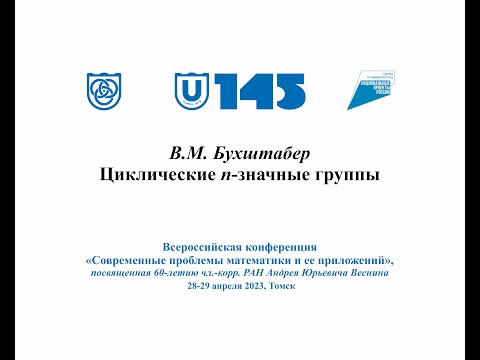 Видео: Бухштабер Виктор Матвеевич Циклические n-значные группы