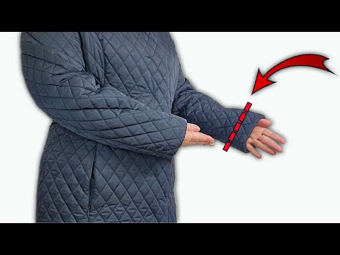 Видео: ✅👉Как укоротить рукава куртки / Советы по ремонту одежды