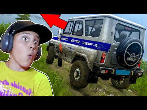 Видео: Наш УАЗ плывёт как ТАЗ в Mudrunner